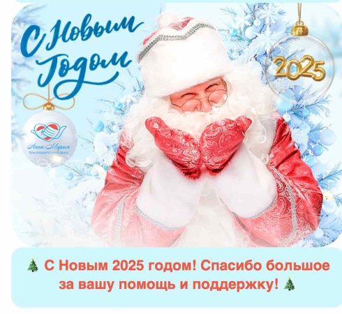 Команда благотворительного фонда «Анна Мария» поздравляет Вас с наступающим Новым годом и благодарит за сотрудничество!